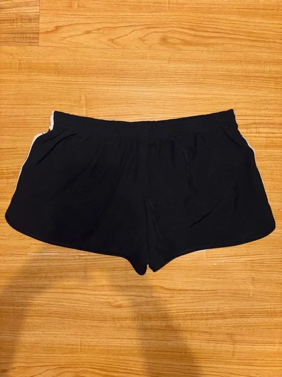 Under Armour Black Athletic Shorts with White Trim - Picture 3 of 3